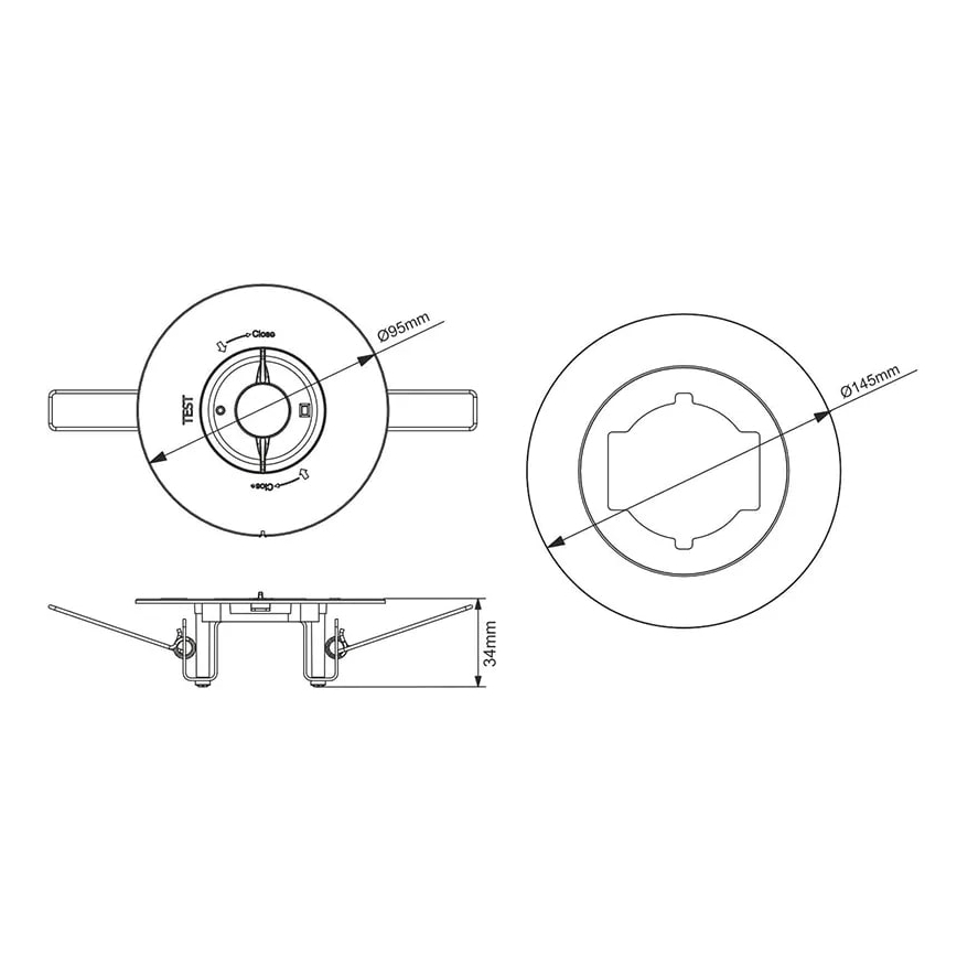 LED Secours spot encastrable LED/2W/230V 6000K