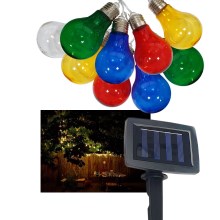 LED Solar buitenshuis ketting 10xLED/1,2V 2,2 m IP44 Meerdere kleuren
