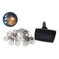 LED Solar buitenshuis ketting 10xLED/1,2V 300 mAh 2,2 m IP44