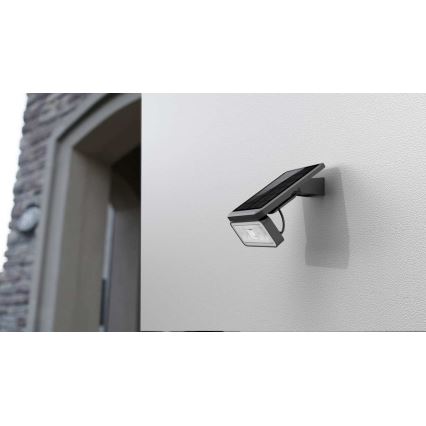 LED Solar buitenshuis Schijnwerper met sensor LED/8W/3,7V 2000 mAh IP54 zwart