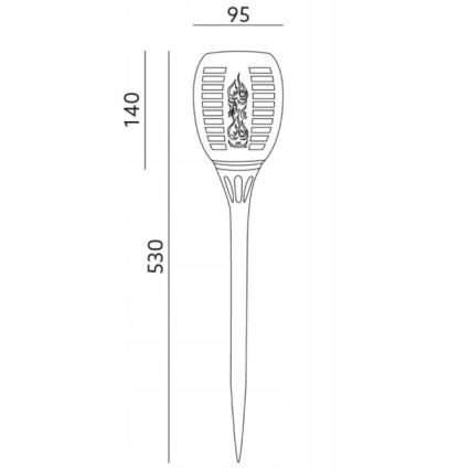 LED Solar buitenverlichting SPARKLE LED/0,12W/1,2V IP44 300 mAh