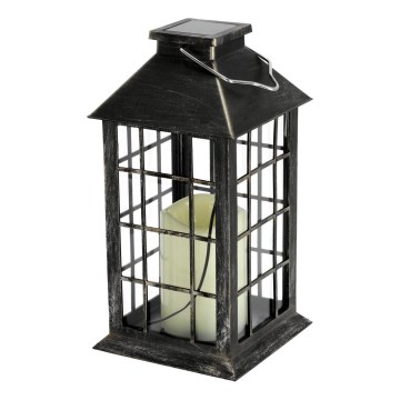 LED Solar hanglamp LED/0,02W/1,2V 1xAA 2700K IP44 200 mAh patina