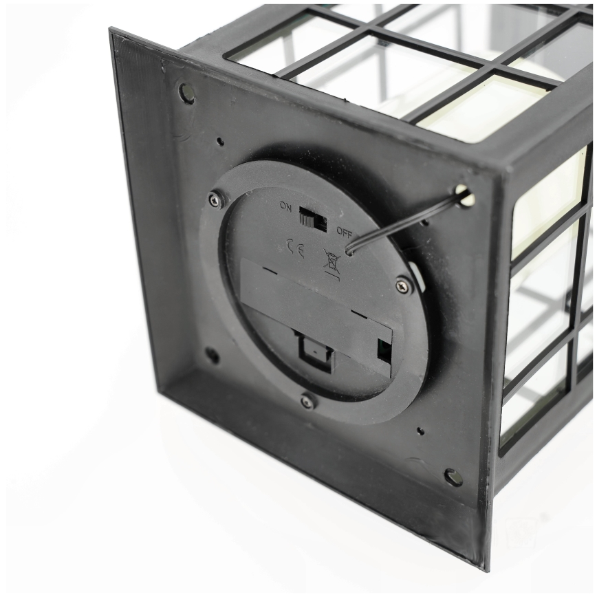 LED Solar hanglamp LED/0,02W/1,2V 1xAA 2700K IP44 200 mAh zwart