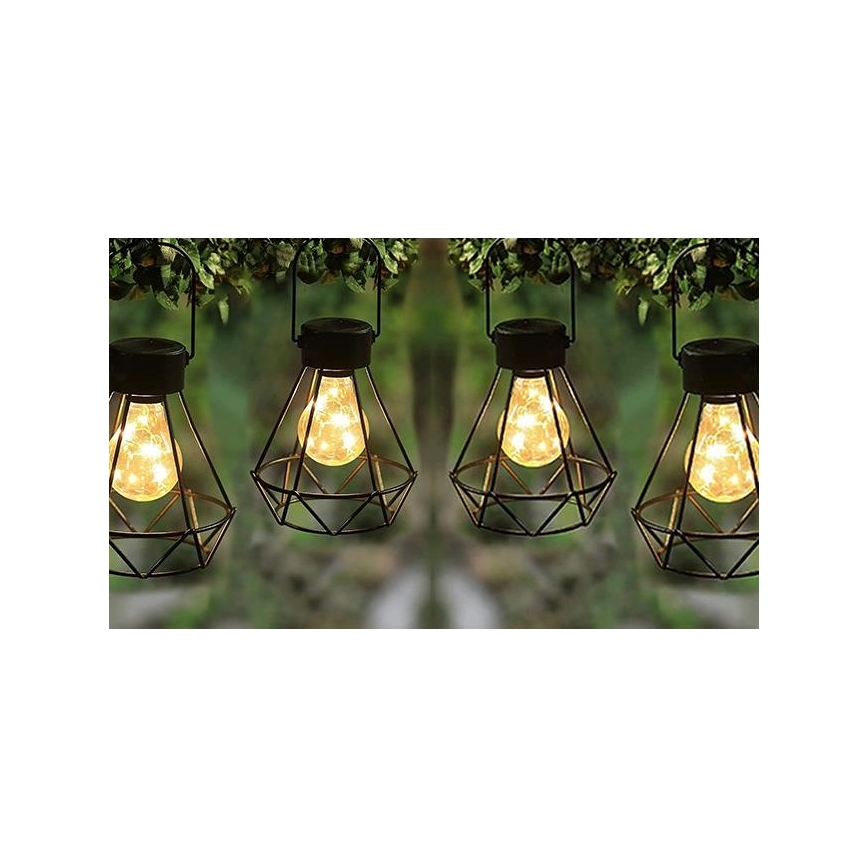 LED Solar hanglamp LED/0,1W/1,2V 600 mAh diameter 13 cm