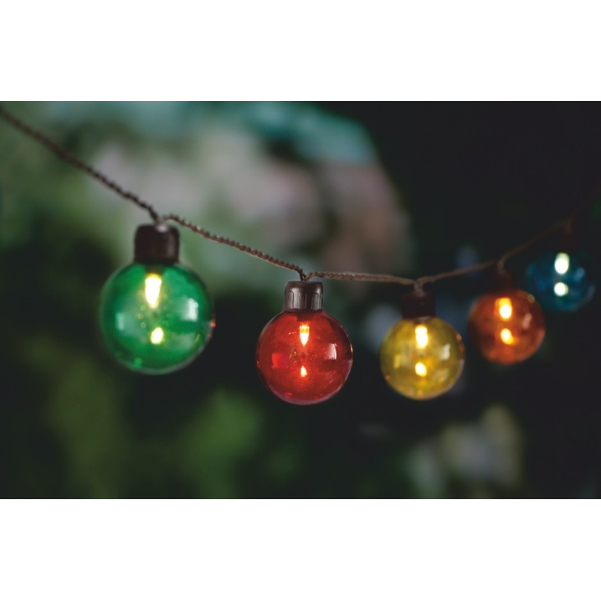 LED Solar ketting 10xLED/3,65m 600 mAh IP44 Meerdere kleuren