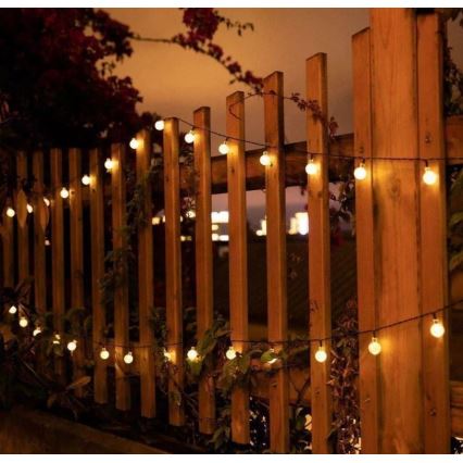 LED Solar ketting 6,9m 50xLED/1,2V