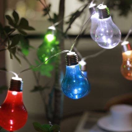 LED Solar ketting PARTY 10xLED/1,2V 400 mAh IP44