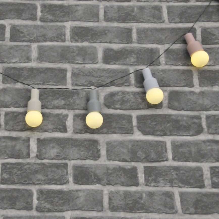 LED Solar ketting  PASTEL 10xLED/1,2V IP44