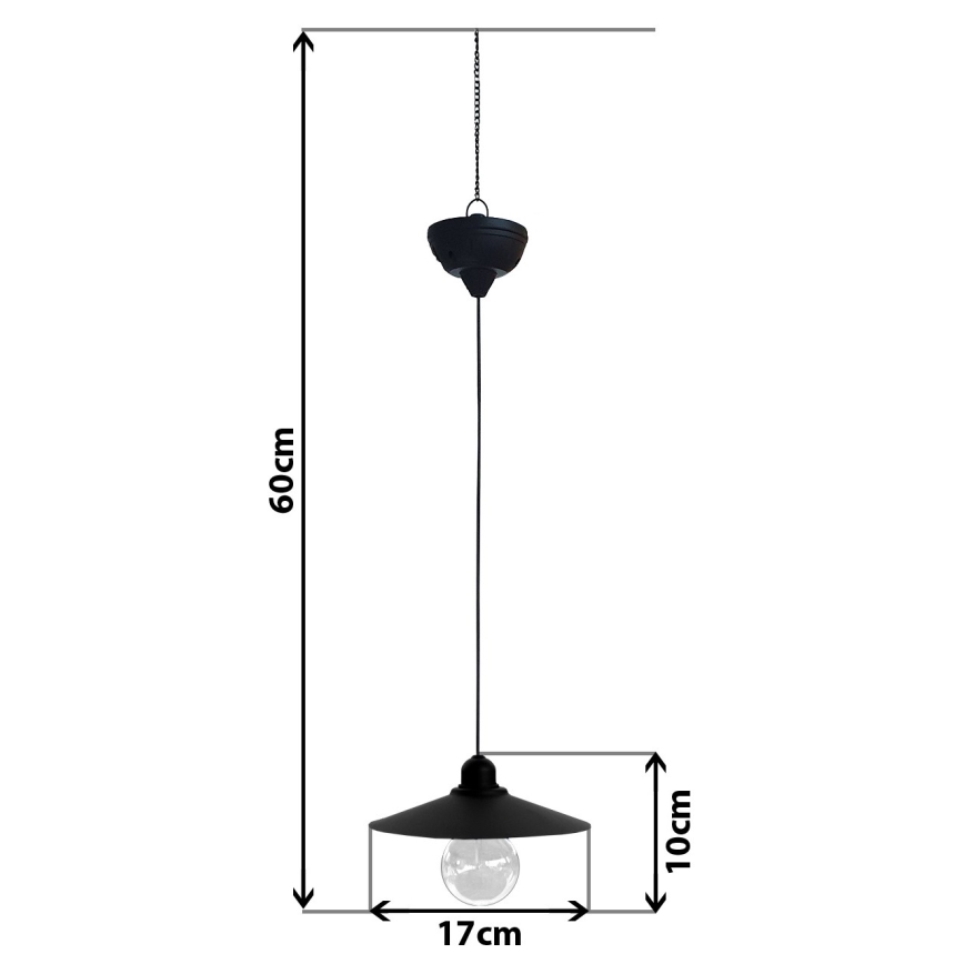 LED Solar kroonluchter aan een touw DINA 1,2V 200 mAh IP44