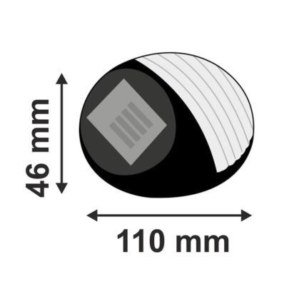 LED Solar lamp 2xLED/0,12W/1,2V 300 mAh 6500K IP44