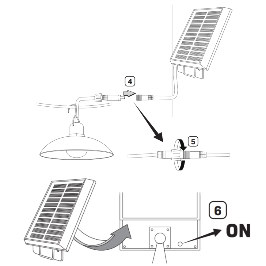 LED Solar lamp CELINA LED/1,8W/3,7V 2400 mAh IP44 + afstandsbediening