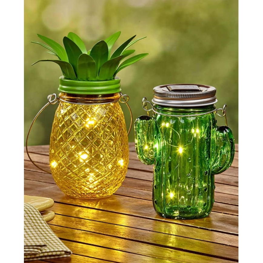LED Solar lamp JAR LED/1,2V 150 mAh IP44 ananas