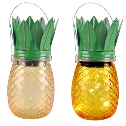 LED Solar lamp JAR LED/1,2V 150 mAh IP44 ananas
