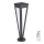 LED Solar lamp LED/2W/3,7V IP65 3000K zwart + afstandsbediening