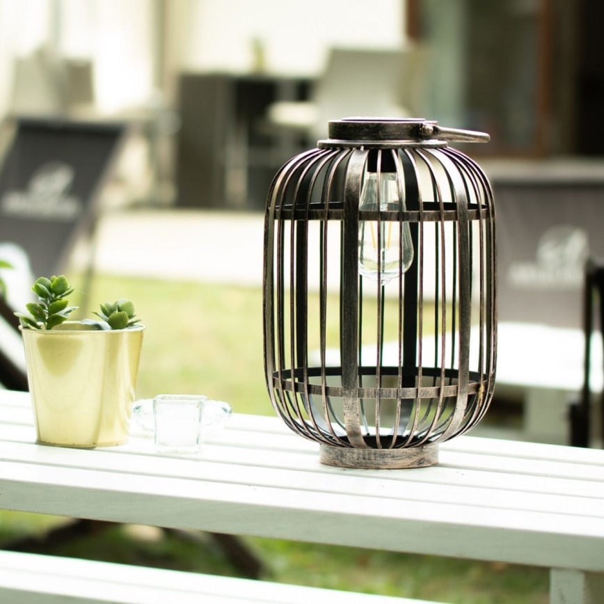 LED Solar lamp LORETA 1xE27/1,2V 600 mAh IP44