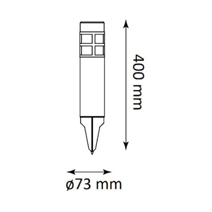 LED Solar lamp MARK LED/1,2V 200 mAh IP44