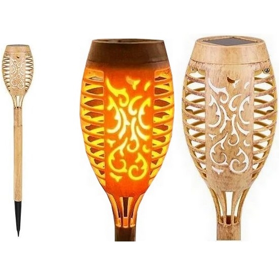 LED Solar lamp MINISPARK BAMBOO LED/1,8W/5,5V IP44 beige