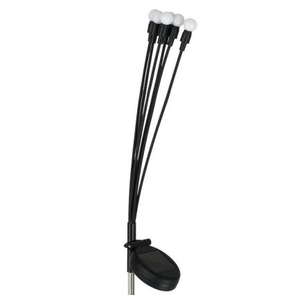 LED Solar lamp MULTI LED/0,06W/1,2V 150 mAh IP44 zwart
