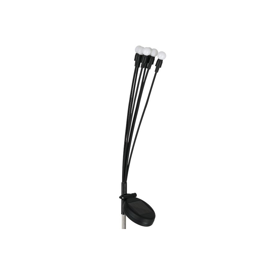 LED Solar lamp MULTI LED/0,06W/1,2V 150 mAh IP44 zwart