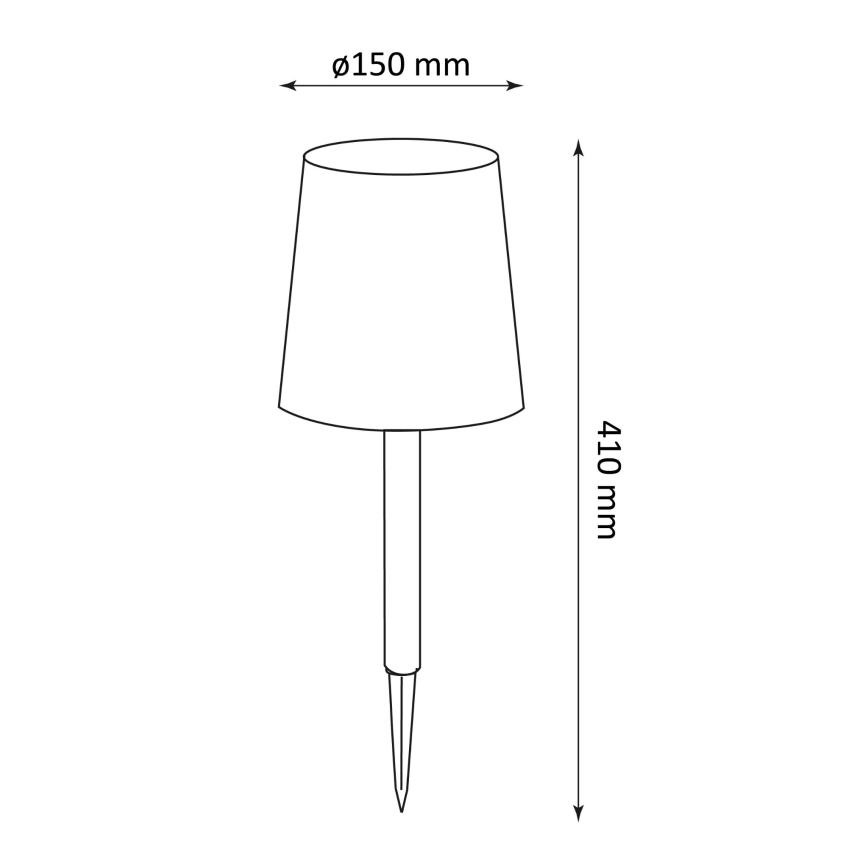 LED Solar lamp RUMBA LED/1,2V 200 mAh IP44