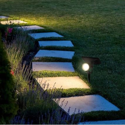 LED Solar lamp SPIKE LED/2W/5,5V IP65 3000K 1200 mAh