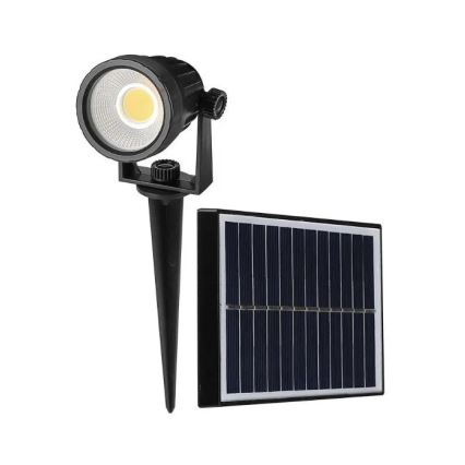LED Solar lamp SPIKE LED/2W/5,5V IP65 3000K 1200 mAh