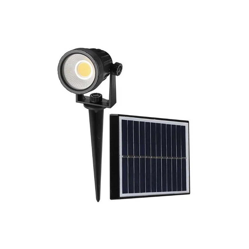 LED Solar lamp SPIKE LED/2W/5,5V IP65 3000K 1200 mAh