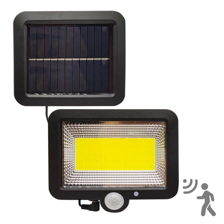 LED Solar schijnwerper met een sensor DUO LED/1W/3.7V IP44