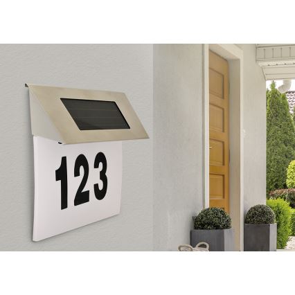 LED Solar verlicht huisnummer LED/1,2V 200 mAh IP44
