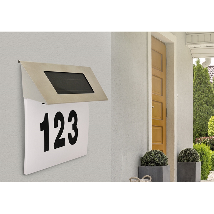 LED Solar verlicht huisnummer LED/1,2V 200 mAh IP44
