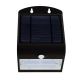 LED Solar Wand Lamp met Sensor LED/3W/3,7V 3000/4000K IP65 zwart