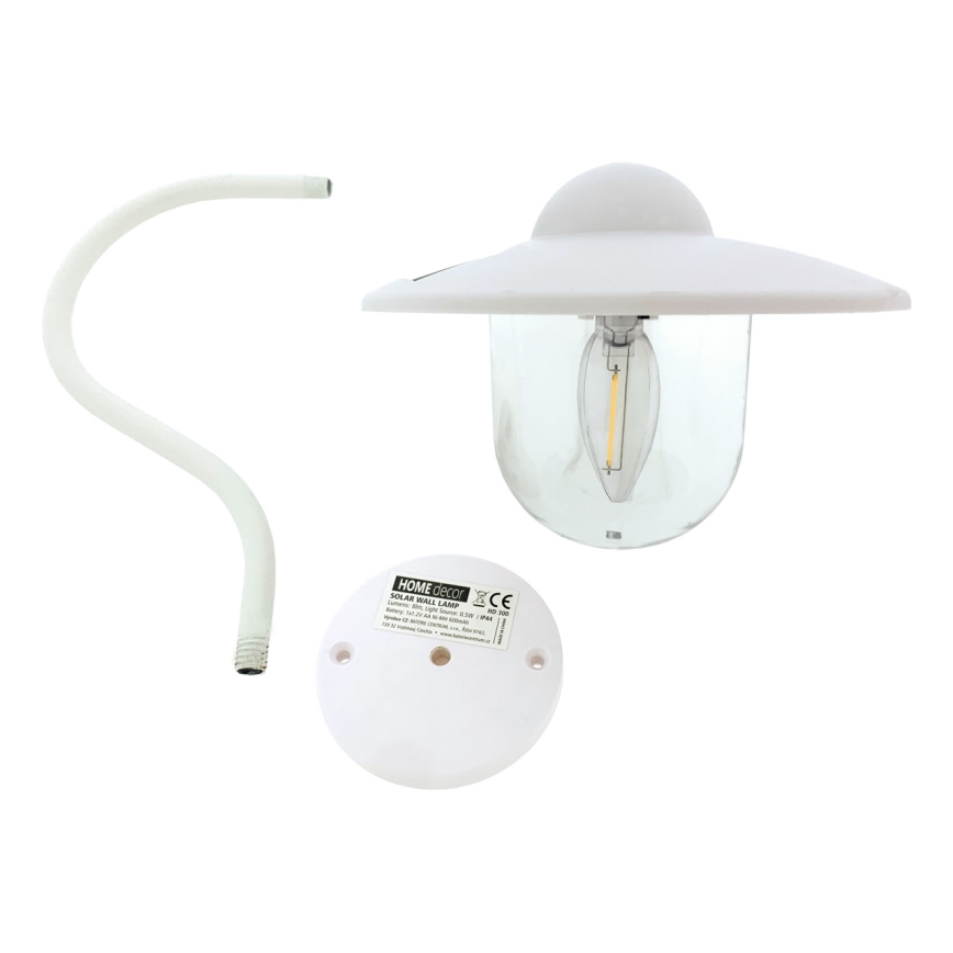 LED Solar wandlamp LED/0,5W/1,2V 600 mAh IP44 wit