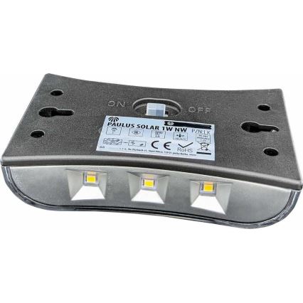 LED Solar wandlamp LED/1W/1,2V 600 mAh IP44