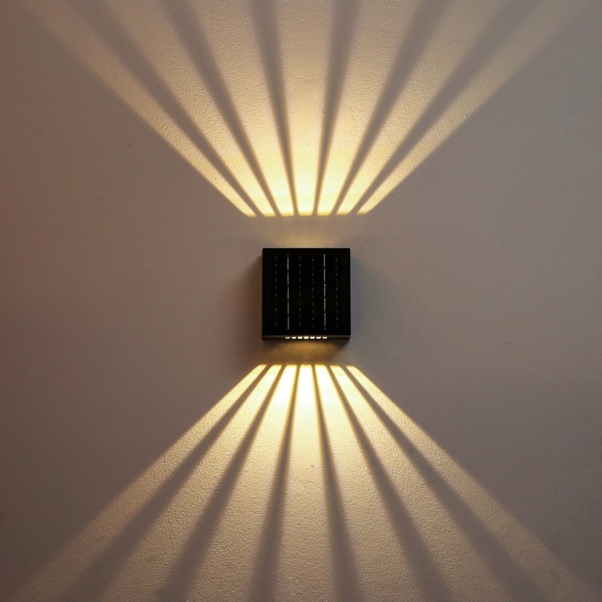 LED Solar wandlamp LED/2W/3,7V 4000K IP44 1300 mAh