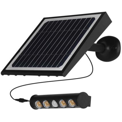 LED Solar wandlamp met een sensor LED/8W/3,7V IP65 6000K