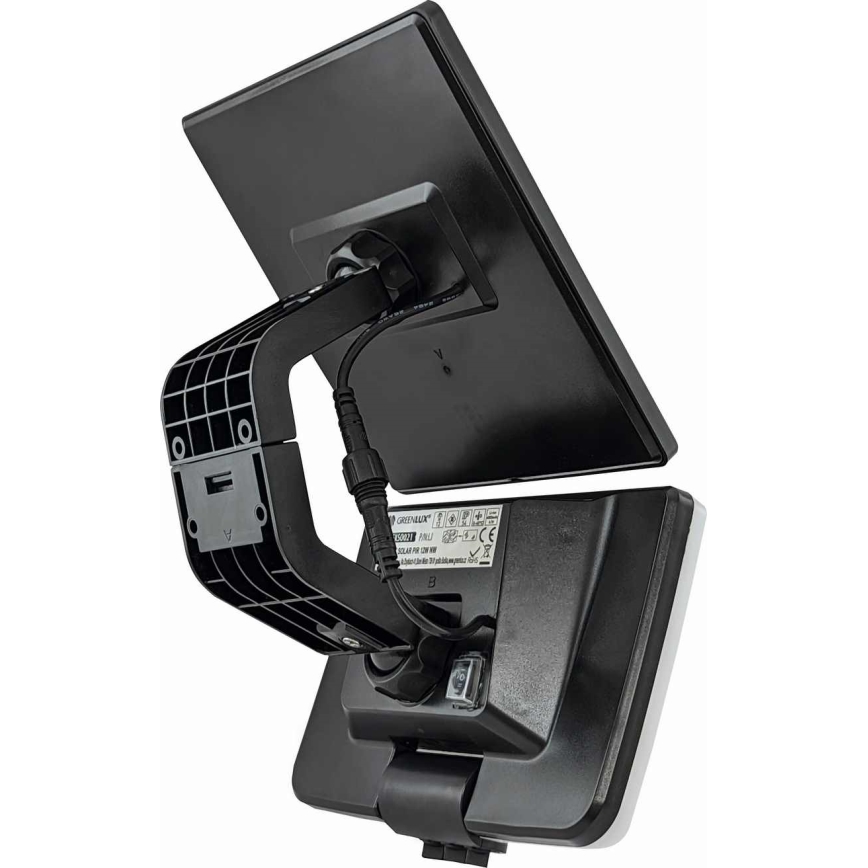 LED Solar wandlamp met sensor LED/12W/3,7V 4000 mAh IP54