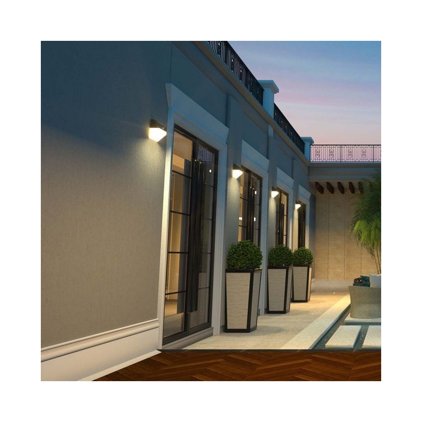 LED Solar wandlamp met sensor LED/2W/3,7V 4000K IP65