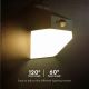 LED Solar wandlamp met sensor LED/2W/3,7V 4000K IP65