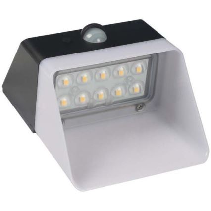 LED Solar wandlamp met sensor LED/2W/3,7V 4000K IP65