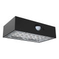LED Solar wandlamp met sensor LED/3W/3,7V 3000K/4000K IP65 1200 mAh zwart