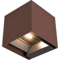 LED Solar wandlamp met sensor LED/3W/3,7V IP65 3000K bruin