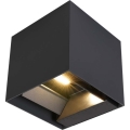 LED Solar wandlamp met sensor LED/3W/3,7V IP65 3000K zwart