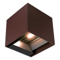 LED Solar wandlamp met sensor LED/9W/3,7V 3000/4000/5000K 2600 mAh IP65 bruin