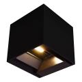 LED Solar wandlamp met sensor LED/9W/3,7V 3000/4000/5000K 2600 mAh IP65 zwart