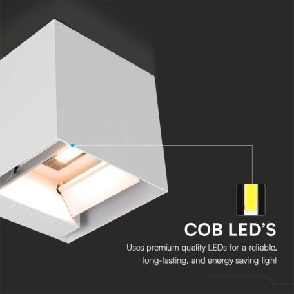 LED Solar wandlamp met sensor LED/9W/3,7V IP65 3000K 2600 mAh wit