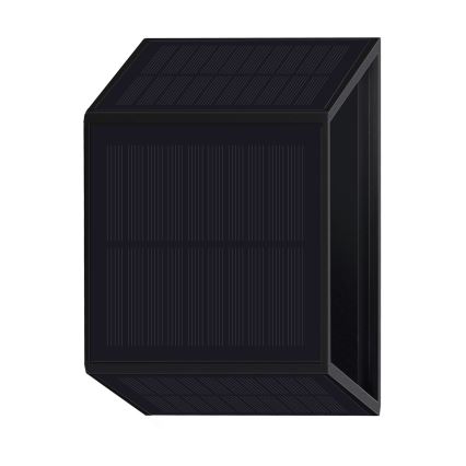 LED Solar wandlamp WINGS LED/2W/1300 mAh 3,7V 6000K IP54 zwart