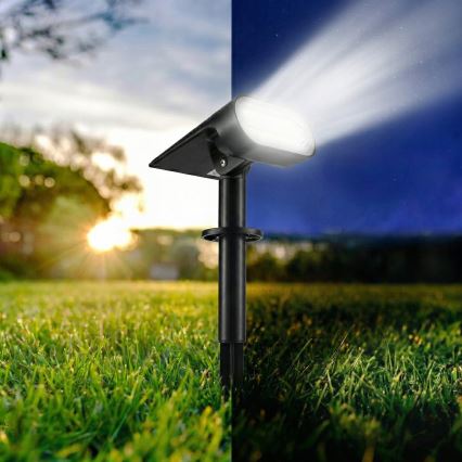 LED solarlamp 2-in-1 LED/3,7V 1200 mAh IP54 zwart