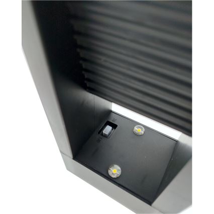 LED-solarlamp 2x LED / 1,2 V, 200 mAh, IP44, zwart