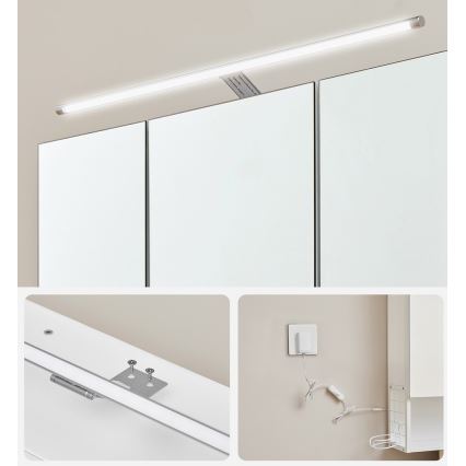 LED spiegelkast voor de badkamer SKY 70x70x16 cm 230V wit