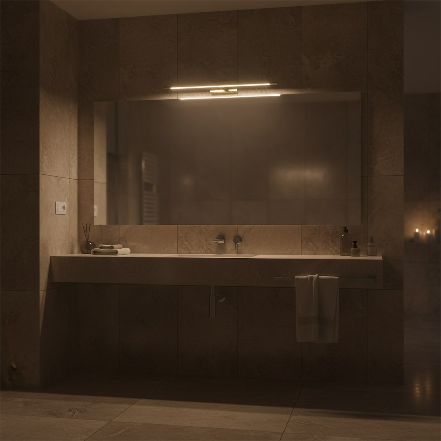 LED-spiegelverlichting voor badkamer KLIMT LED/12W/230V 3000/4000/6000K 60 cm IP44 goud